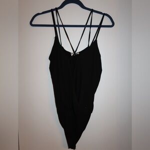 Express Black Strappy Bodysuit